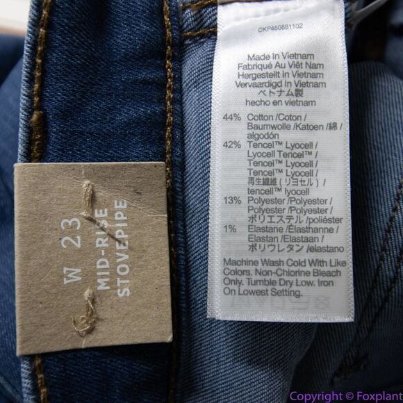 NEW Madewell Mid-Rise Stovepipe Jeans in Leman Wash, 23 - Picture 16 of 16